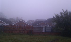 A view which normally shows Bradford, but is foggy, taken this morning on 8th of October 2010